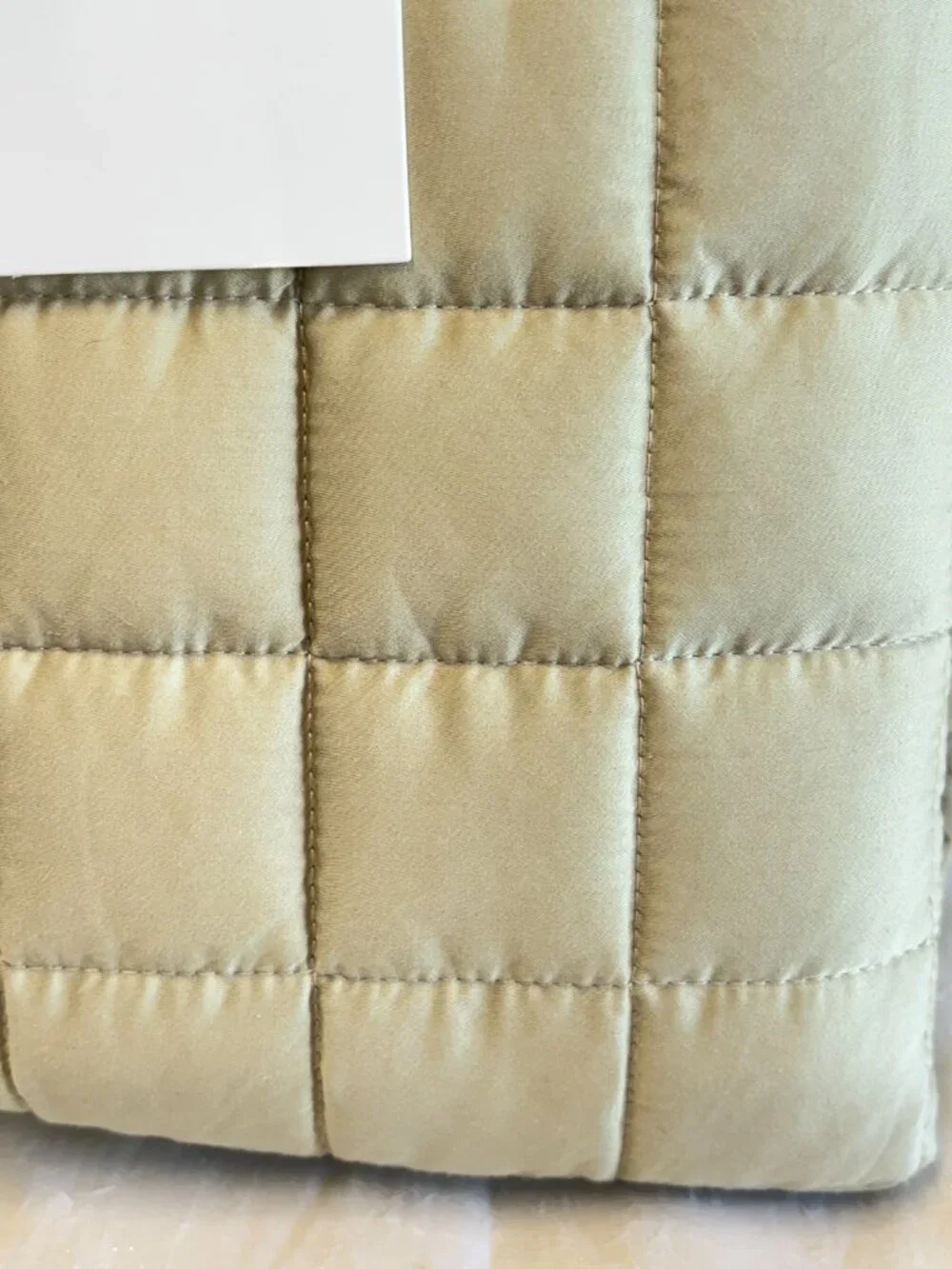 Calvin Klein Tencel Green F/Queen Quilt & Shams Box Stich  3PC set  New $334